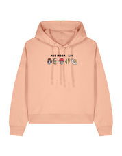 Mushroom Club Embroidered Boxy Organic Cotton Hoodie