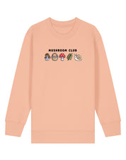 Mushroom Club Embroidered Organic Cotton Childrens Sweatshirt