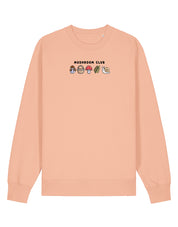 Mushroom Club Embroidered Organic Cotton Sweatshirt