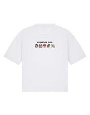 Mushroom Club Embroidered Boxy Organic Cotton Tee