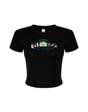 Mystic Embroidered Micro Rib Baby Tee