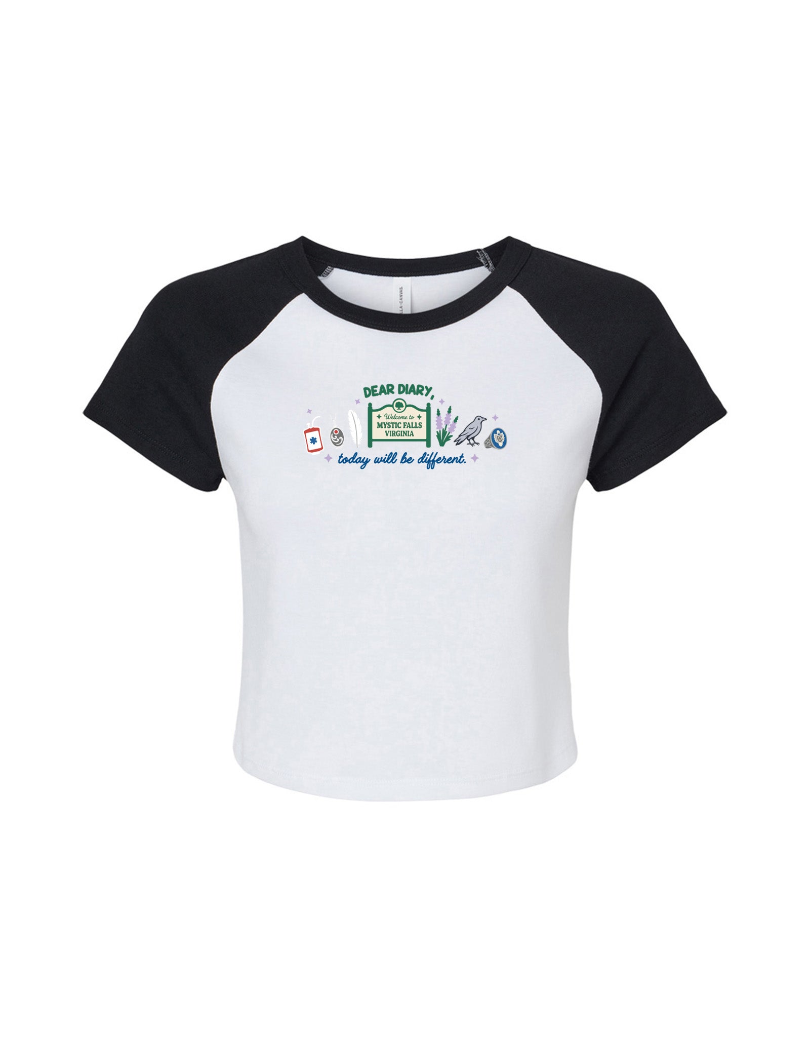 Mystic Embroidered Micro Rib Baby Tee