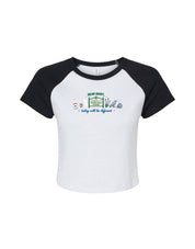 Mystic Embroidered Micro Rib Baby Tee
