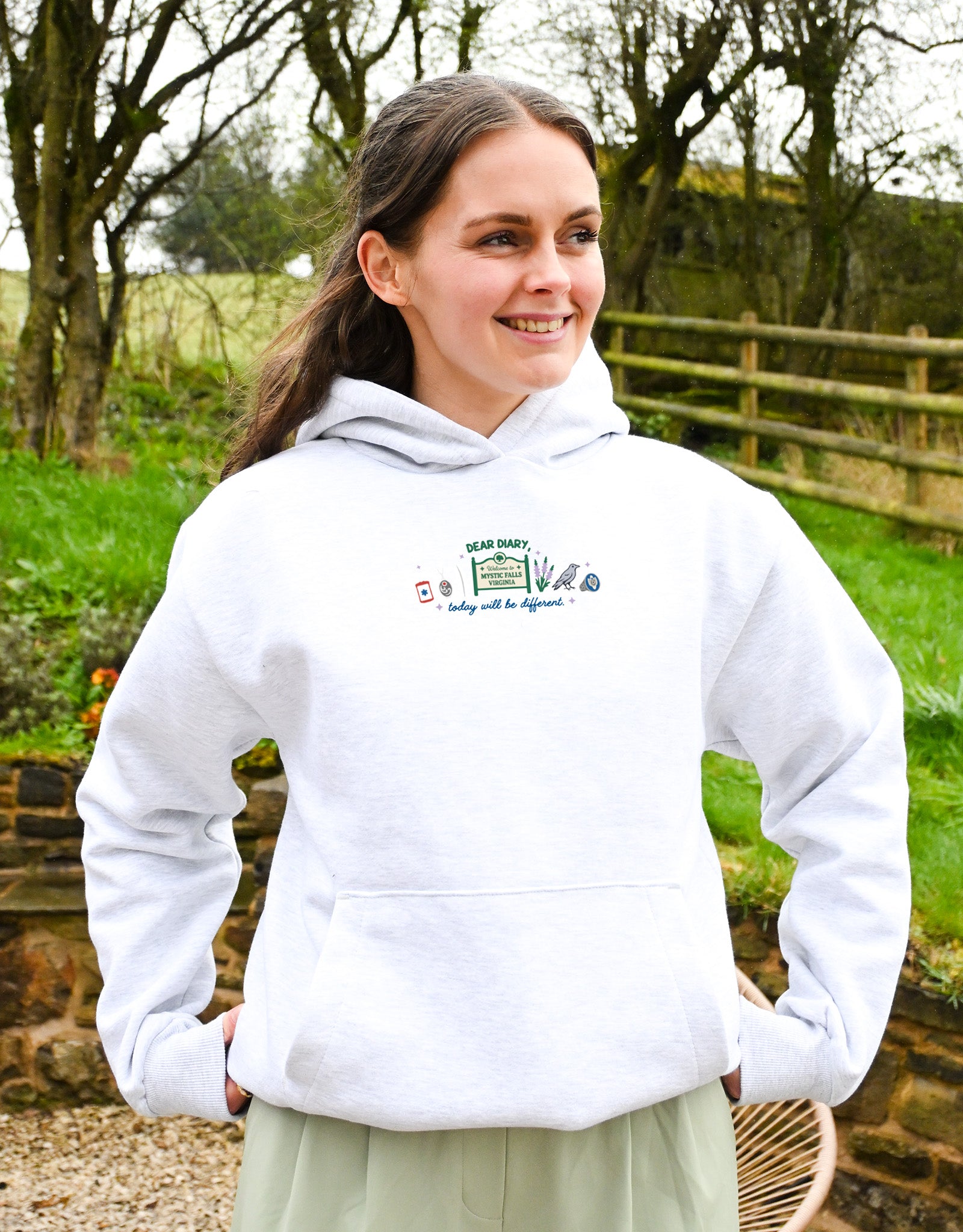 Mystic Embroidered Heavyweight Cotton Hoodie
