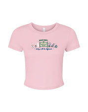Mystic Embroidered Micro Rib Baby Tee