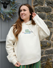 Mystic Embroidered Boxy Organic Cotton Hoodie
