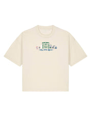Mystic Embroidered Boxy Organic Cotton Tee