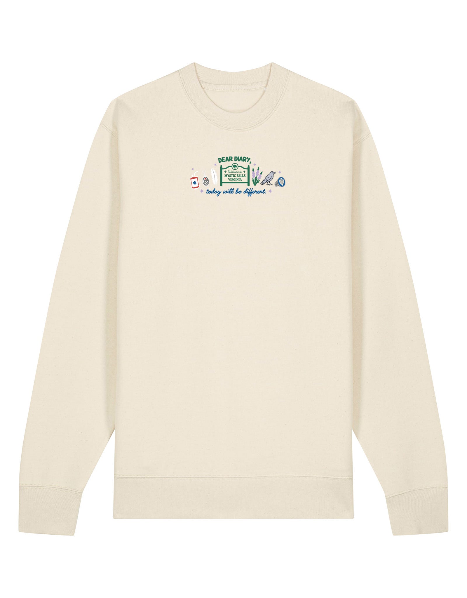Mystic Embroidered Organic Cotton Sweatshirt
