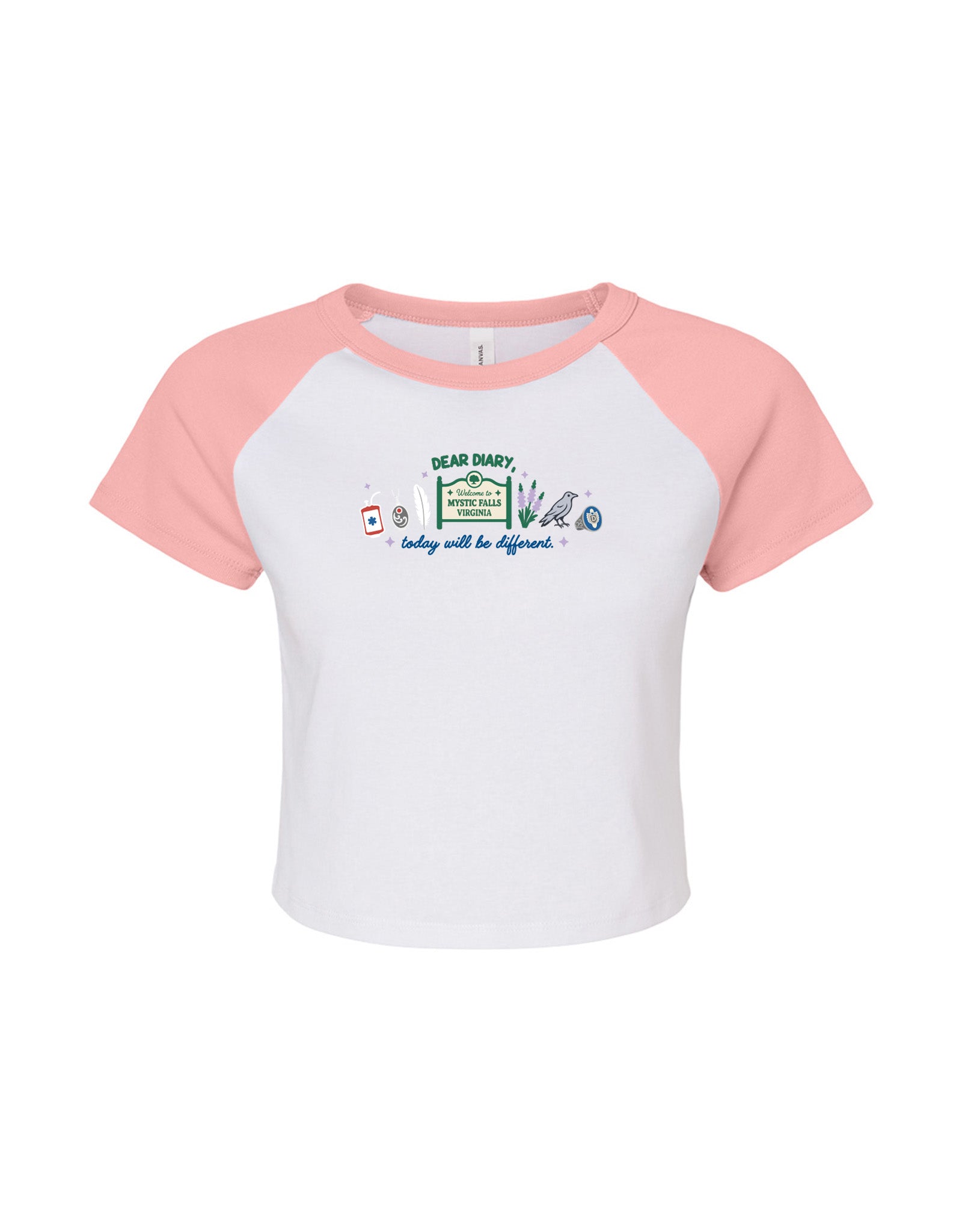 Mystic Embroidered Micro Rib Baby Tee