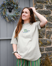 Mystic Embroidered Oversized Organic Cotton Tee