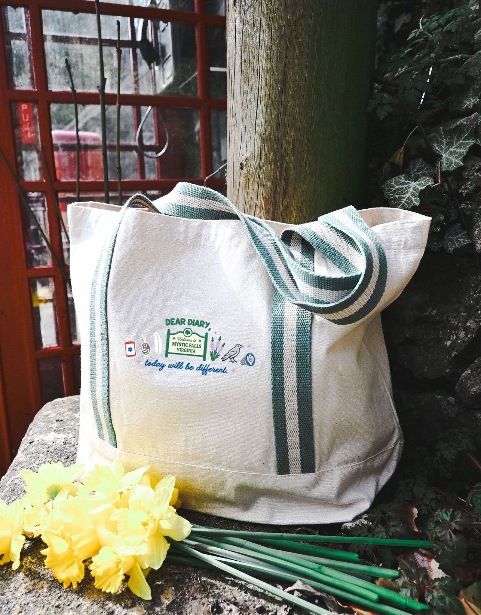Mystic Embroidered Boat Bag