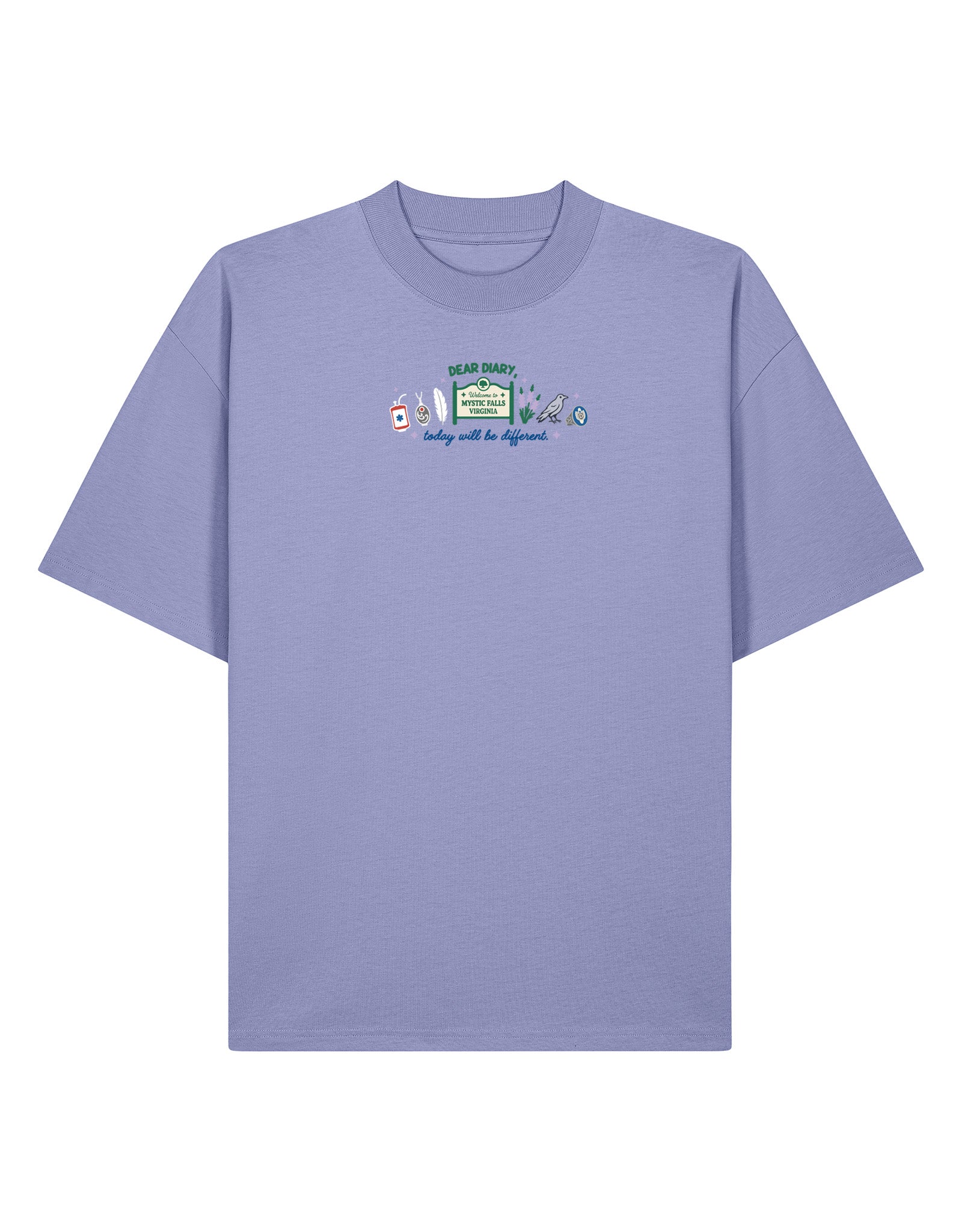 Mystic Embroidered Oversized Organic Cotton Tee