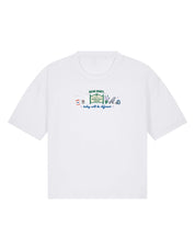 Mystic Embroidered Boxy Organic Cotton Tee