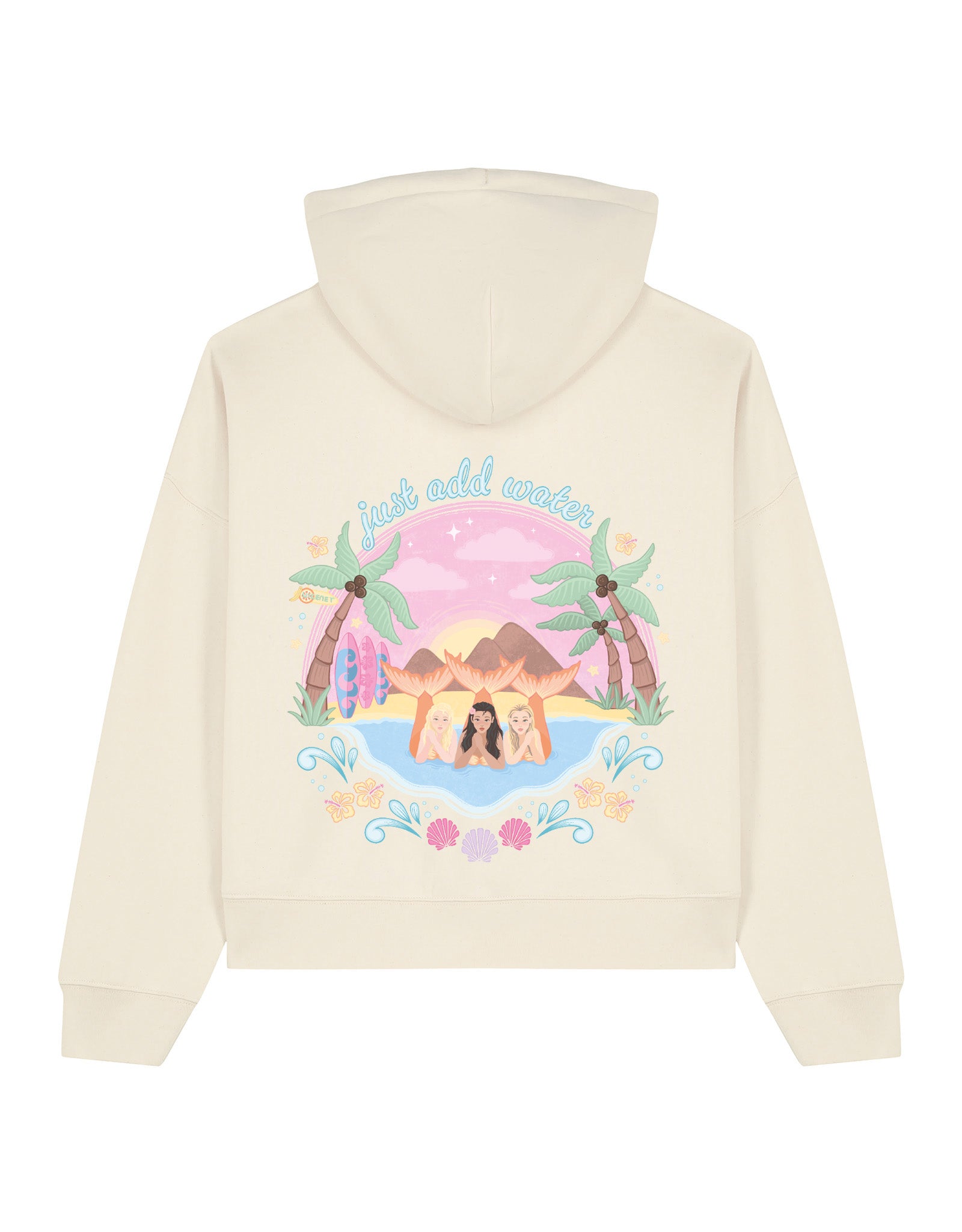 Just Add Water Boxy Organic Cotton Hoodie