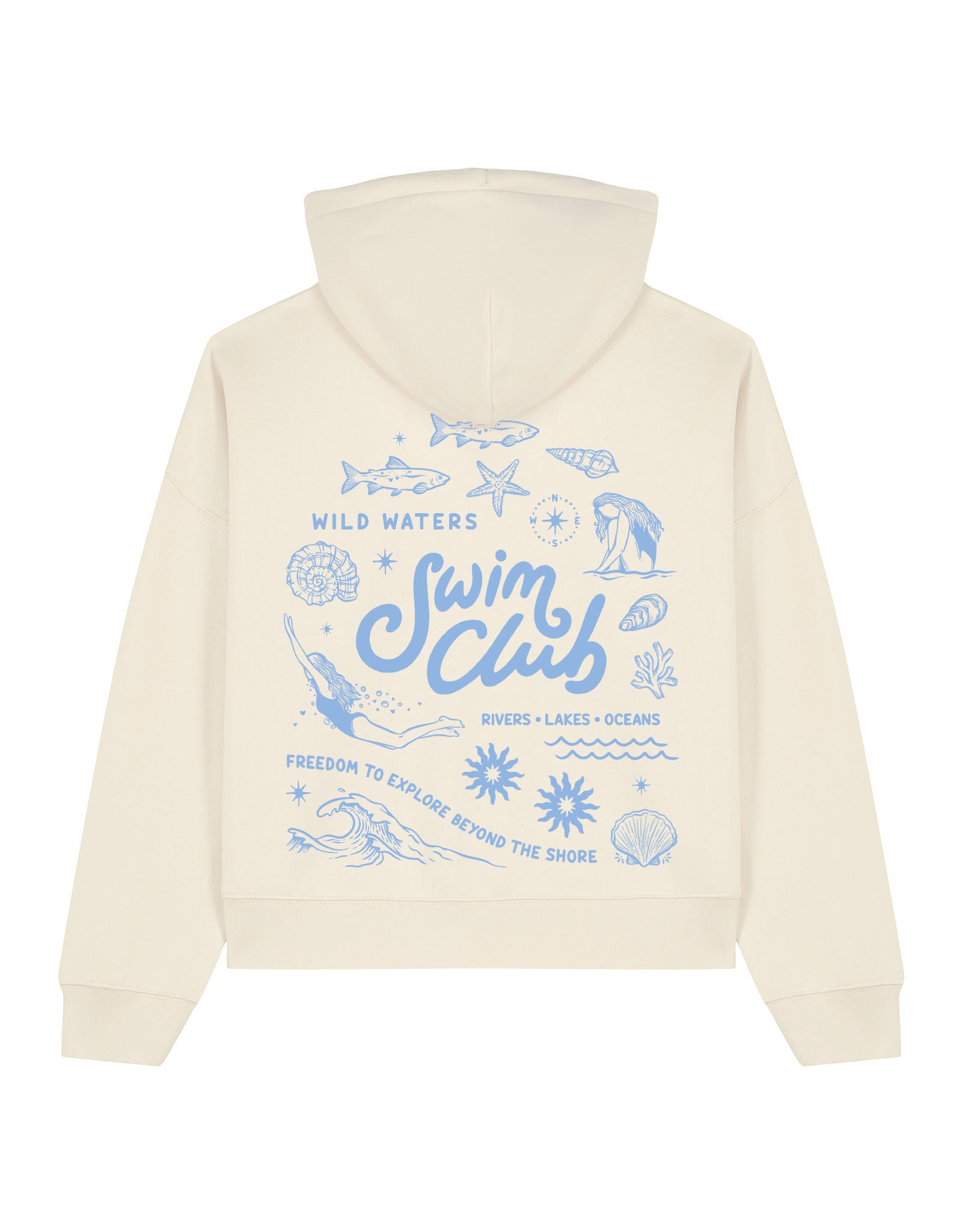 Swim Club Boxy Organic Cotton Hoodie