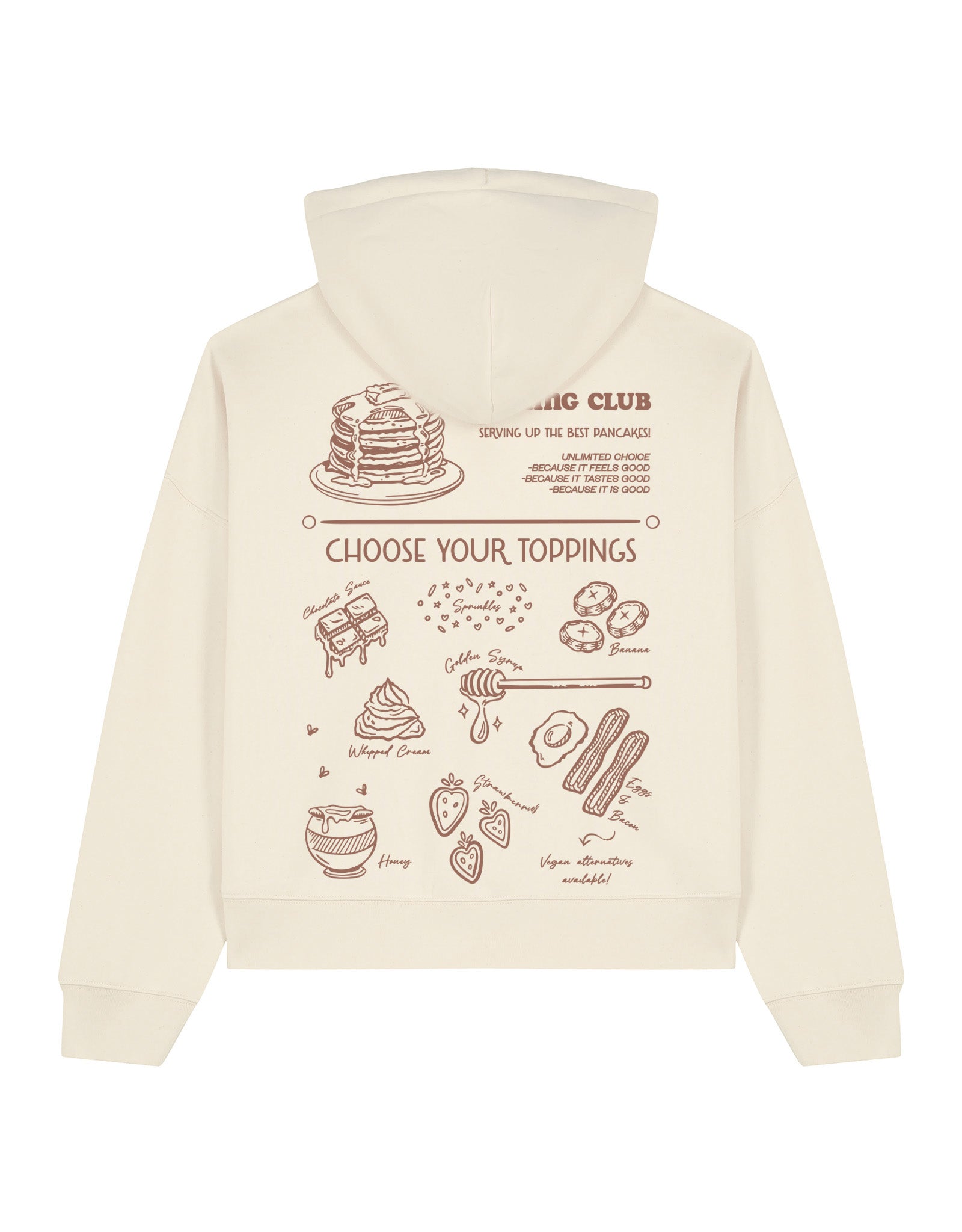 Pancakes Boxy Organic Cotton Hoodie
