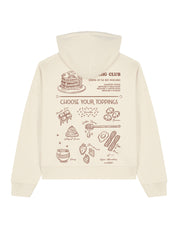 Pancakes Boxy Organic Cotton Hoodie