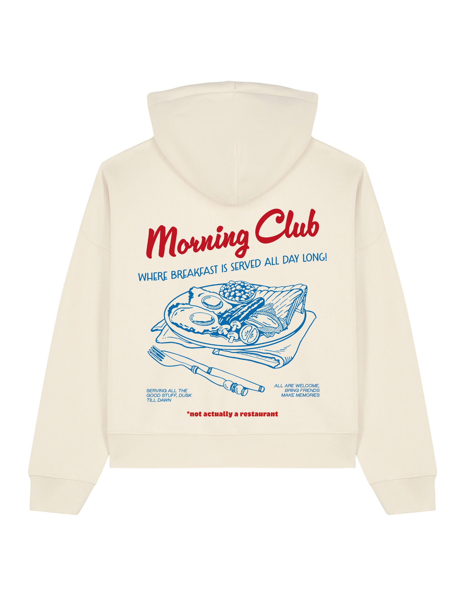 Breakfast Fry-Up Boxy Organic Cotton Hoodie