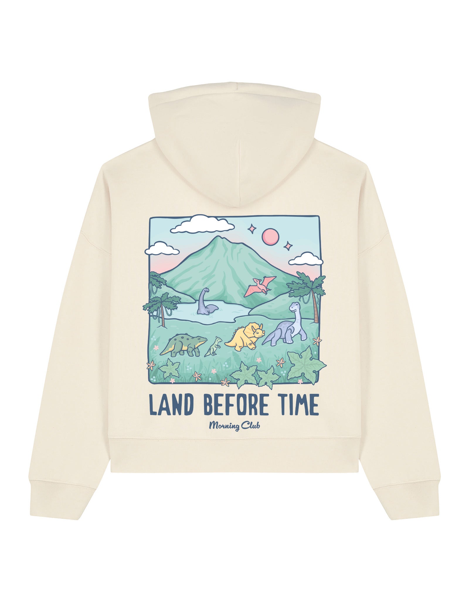 Dinosaurs Boxy Organic Cotton Hoodie