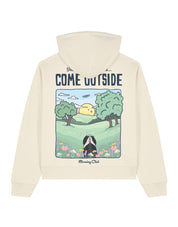 Come Outside Boxy Organic Cotton Hoodie