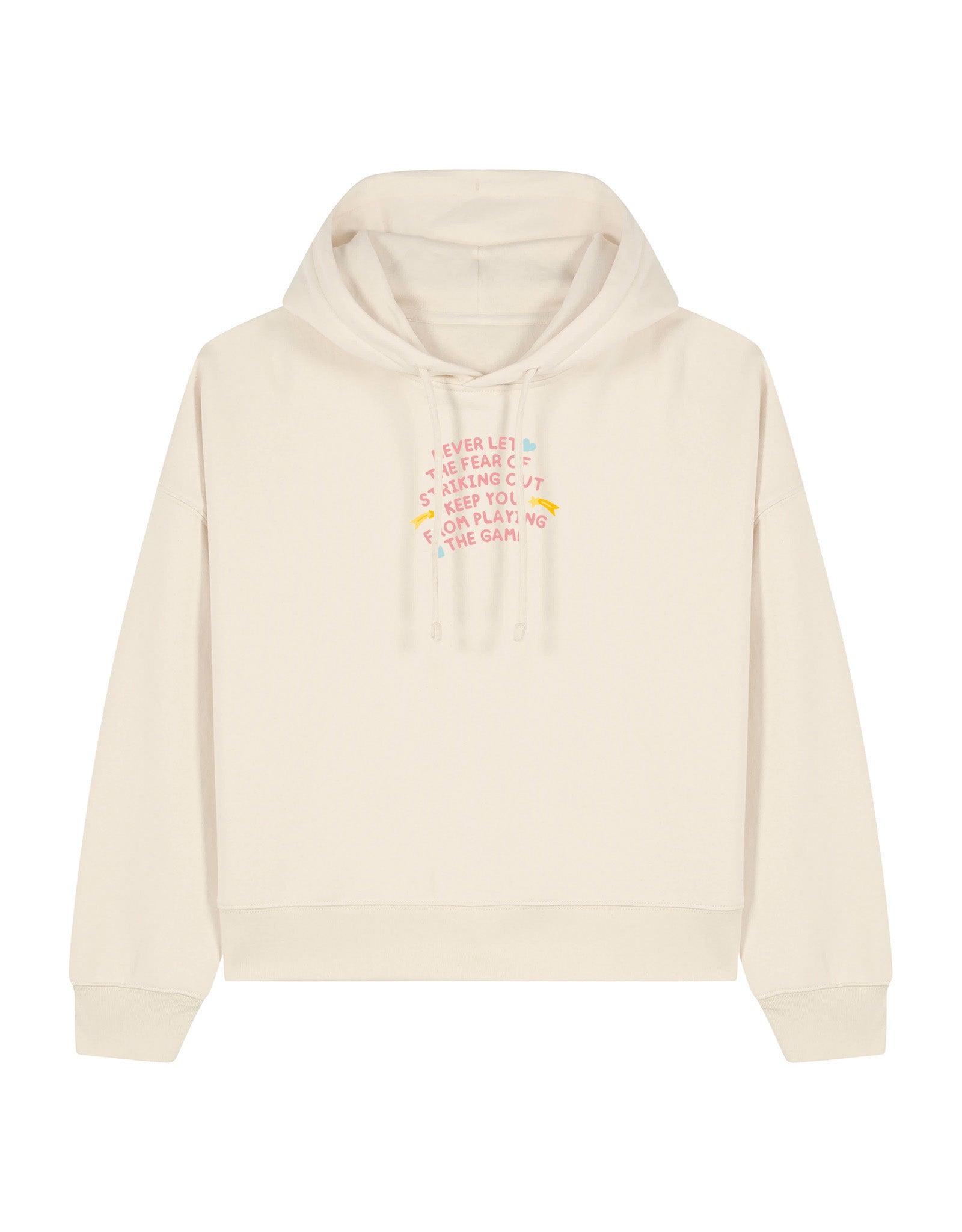 Playing The Game Embroidered Boxy Organic Cotton Hoodie