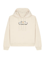 Dogs Embroidered Boxy Organic Cotton Hoodie