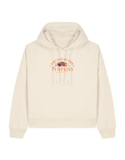 Pumpkins Embroidered Boxy Organic Cotton Hoodie