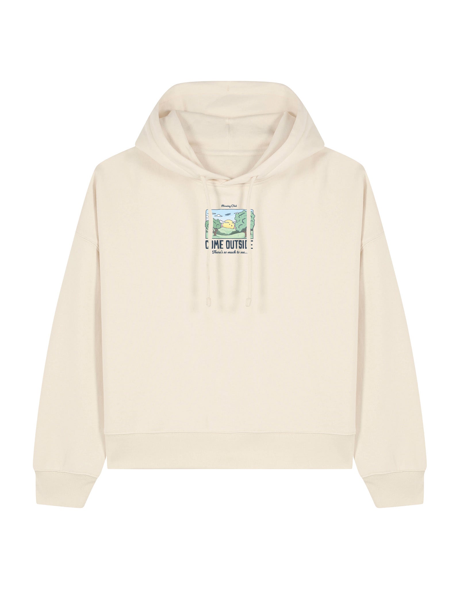 Come Outside Boxy Organic Cotton Hoodie