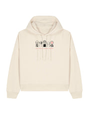 My Pals Have Paws Embroidered Boxy Organic Cotton Hoodie