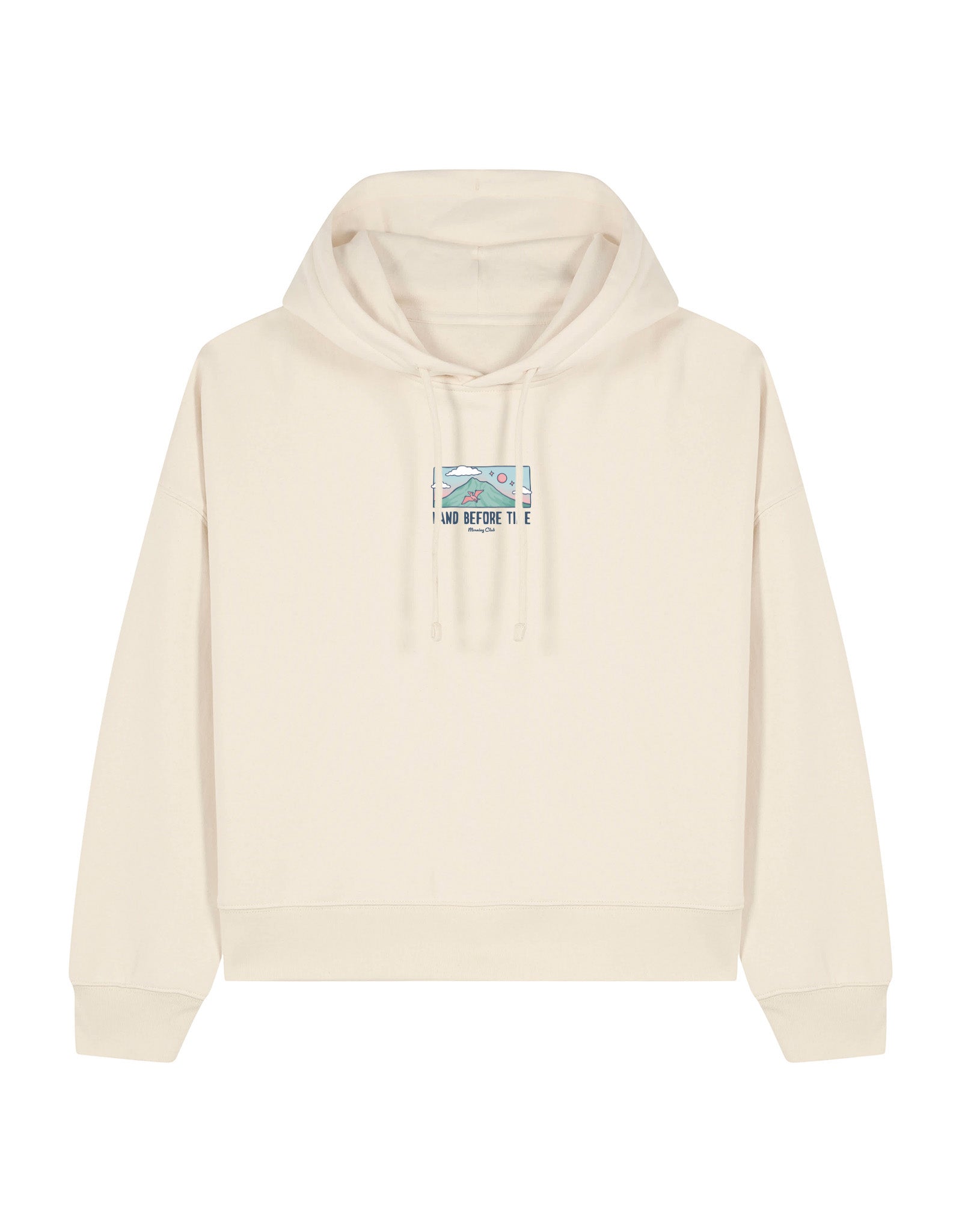 Dinosaurs Boxy Organic Cotton Hoodie