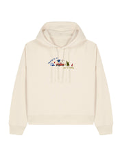 Forks Embroidered Boxy Organic Cotton Hoodie