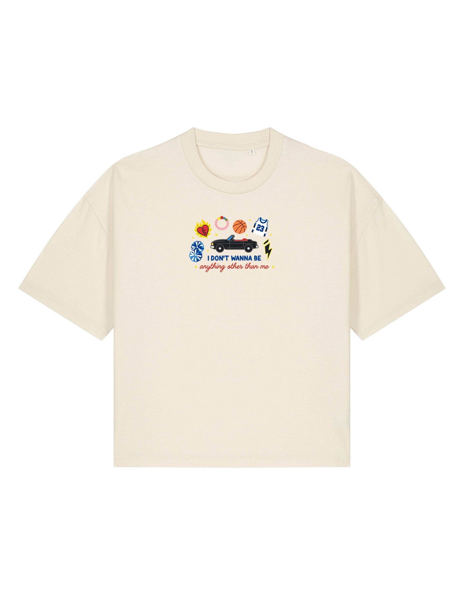 Tree Hill Embroidered Boxy Organic Cotton Tee