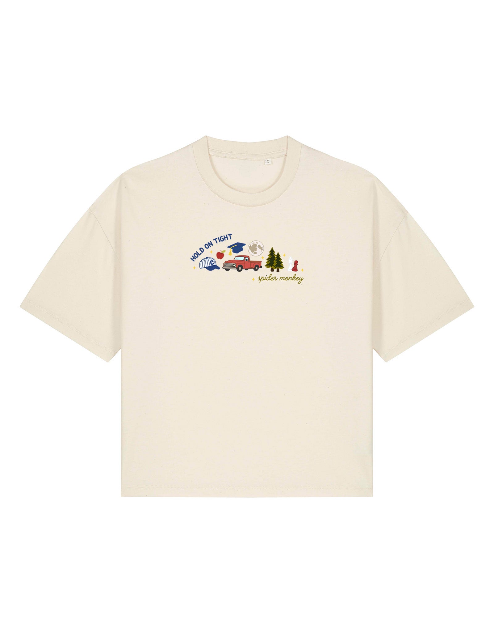 Forks Embroidered Boxy Organic Cotton Tee