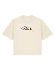 Forks Embroidered Boxy Organic Cotton Tee