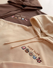 Cosy Club Embroidered Boxy Organic Cotton Hoodie