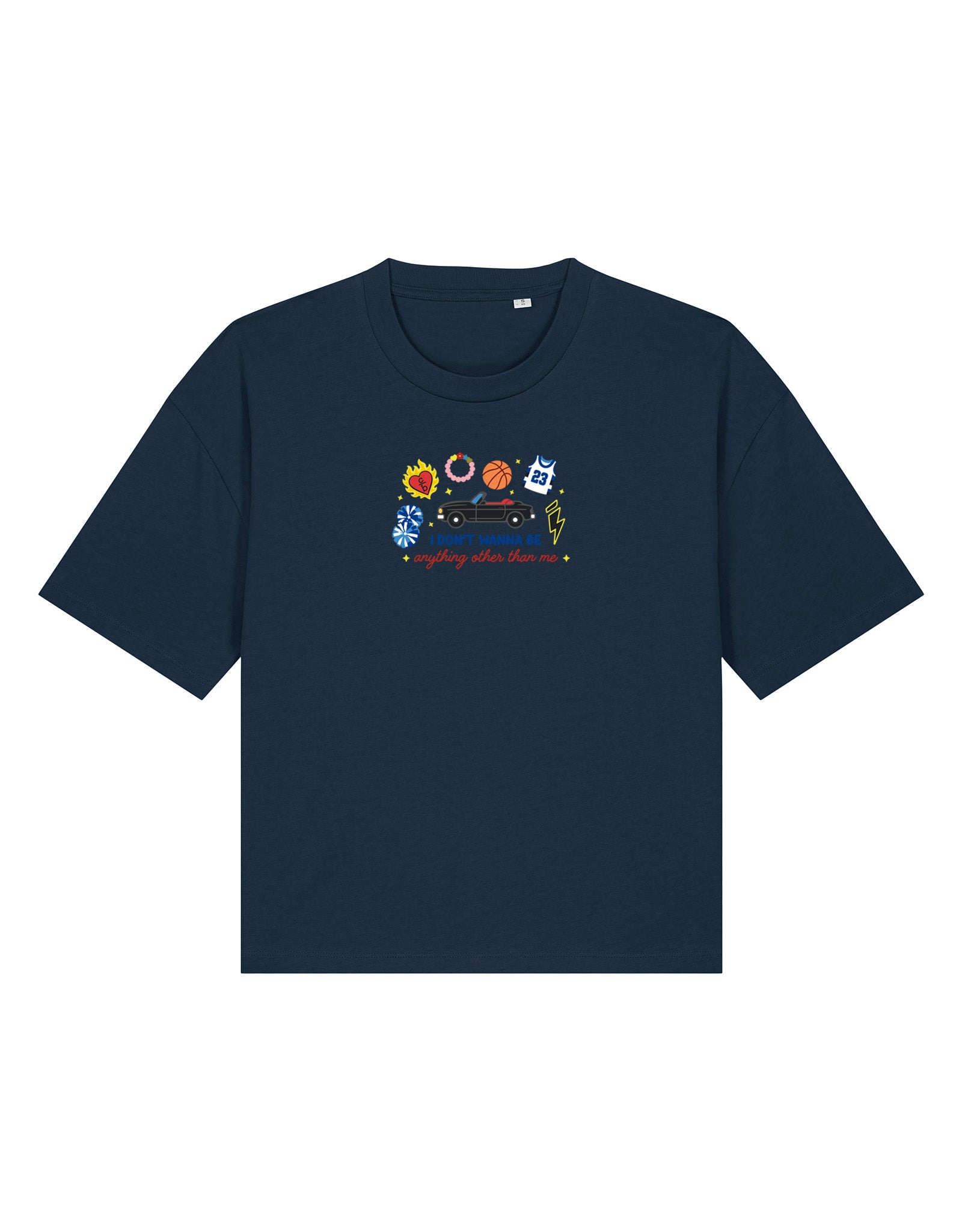 Tree Hill Embroidered Boxy Organic Cotton Tee