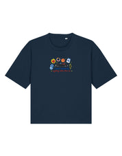 Tree Hill Embroidered Boxy Organic Cotton Tee