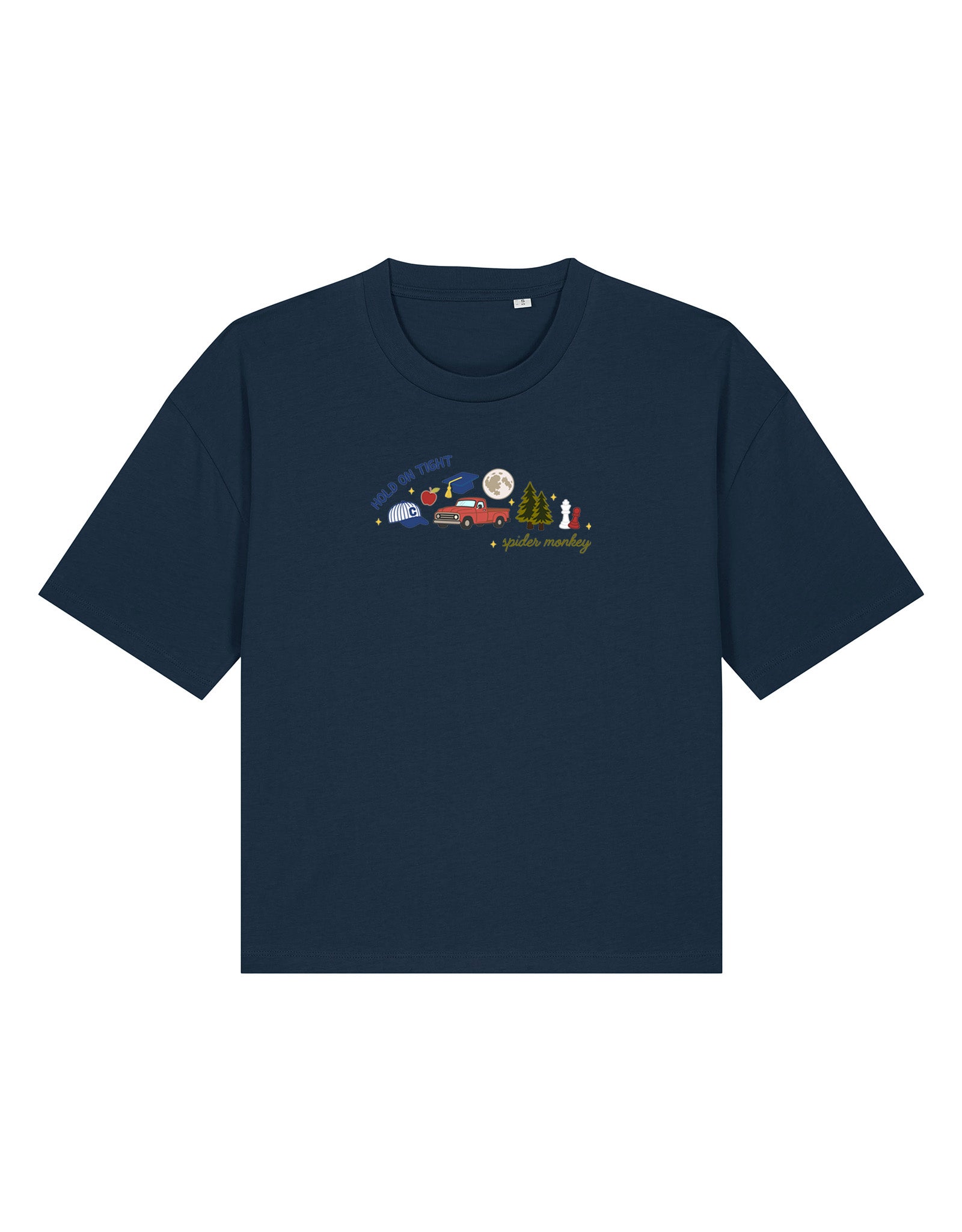Forks Embroidered Boxy Organic Cotton Tee