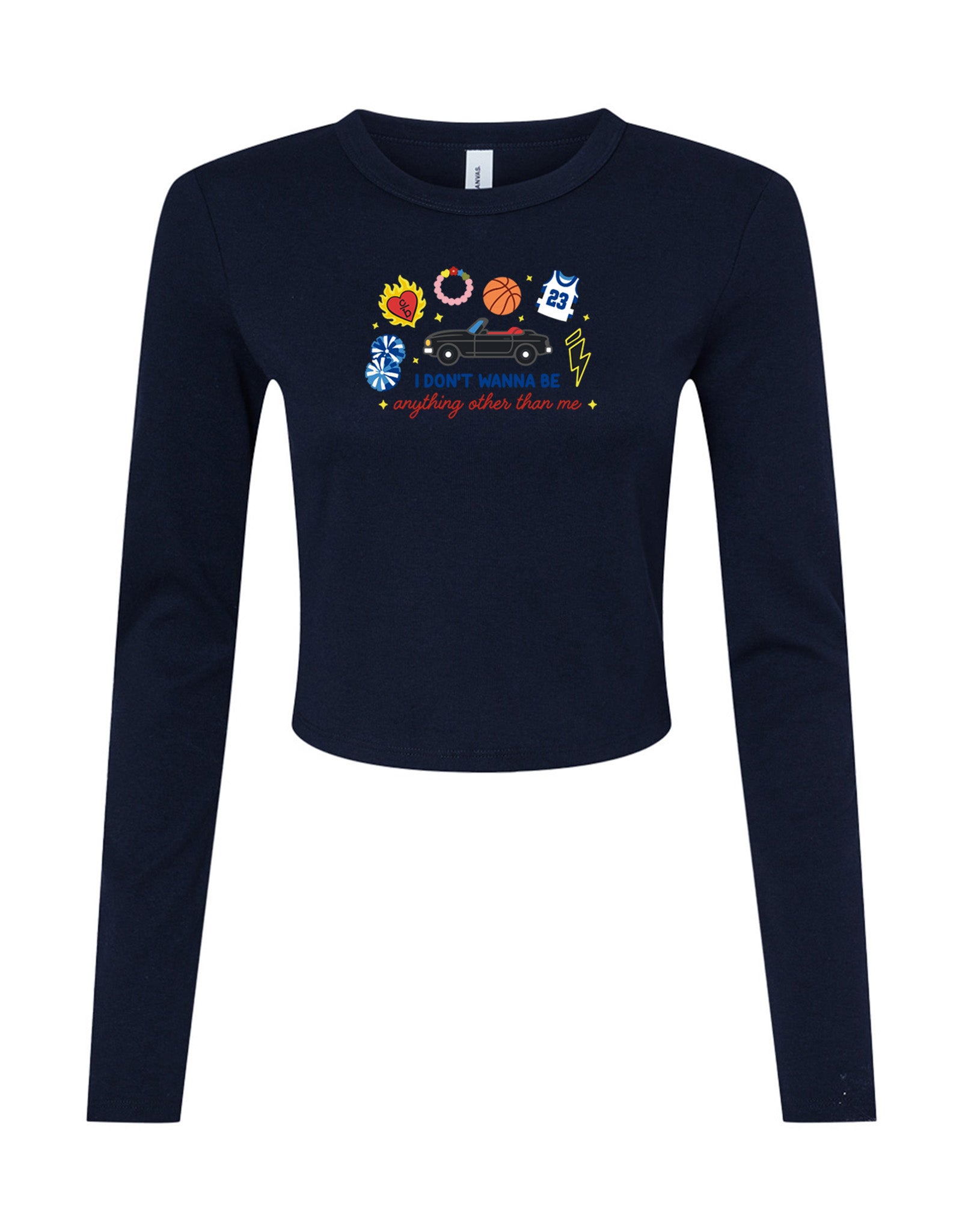 Tree Hill Embroidered Micro Rib Long Sleeved Tee