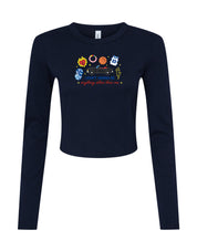 Tree Hill Embroidered Micro Rib Long Sleeved Tee