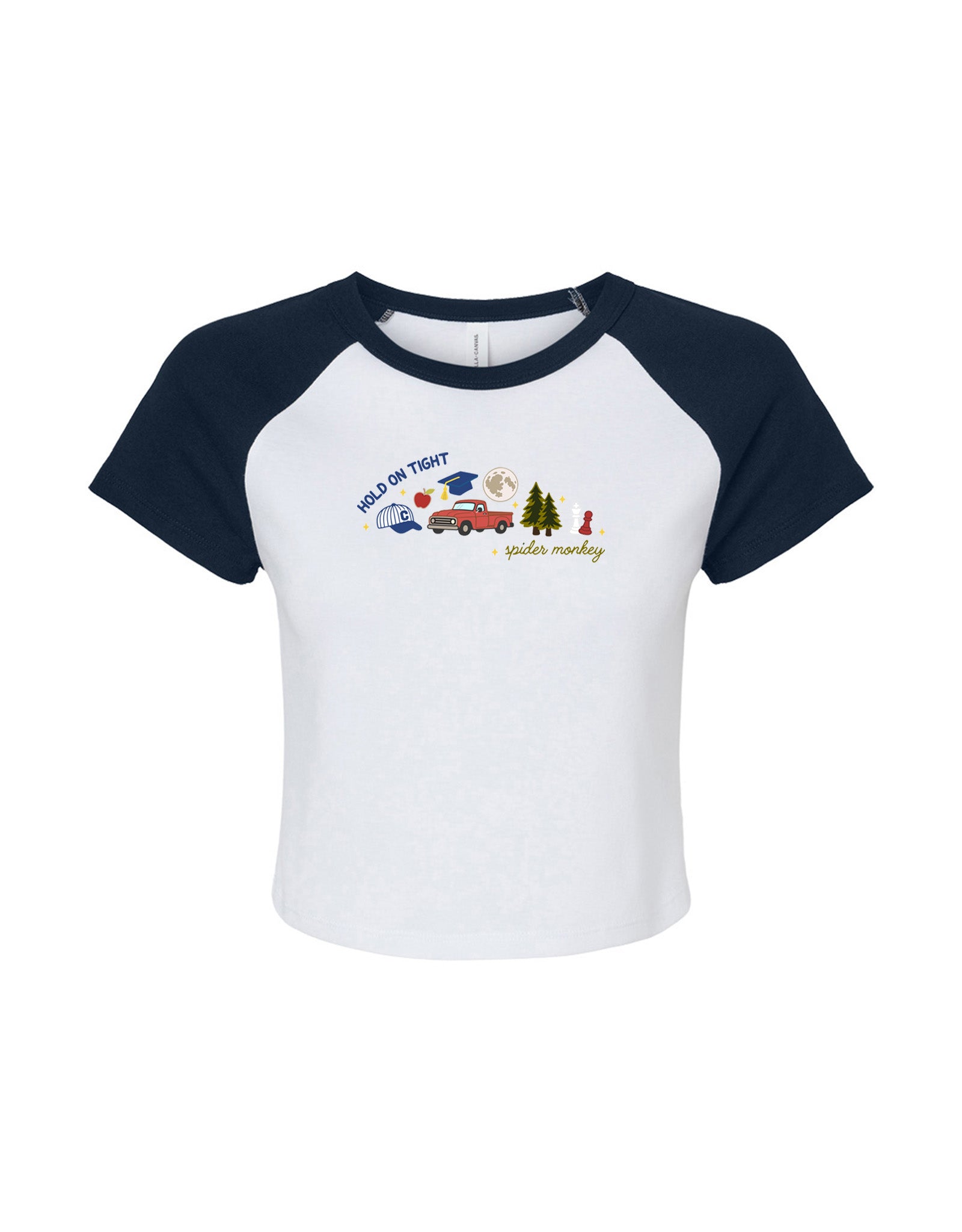 Forks Embroidered Micro Rib Baby Tee