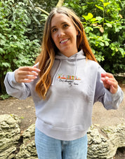 One Chapter At A Time Embroidered Boxy Organic Cotton Hoodie