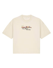 One Chapter At A Time Embroidered Boxy Organic Cotton Tee