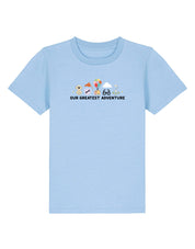 Up Embroidered Organic Cotton Childrens T-Shirt