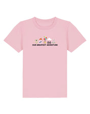 Up Embroidered Organic Cotton Childrens T-Shirt