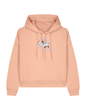 Come Outside Embroidered Boxy Organic Cotton Hoodie