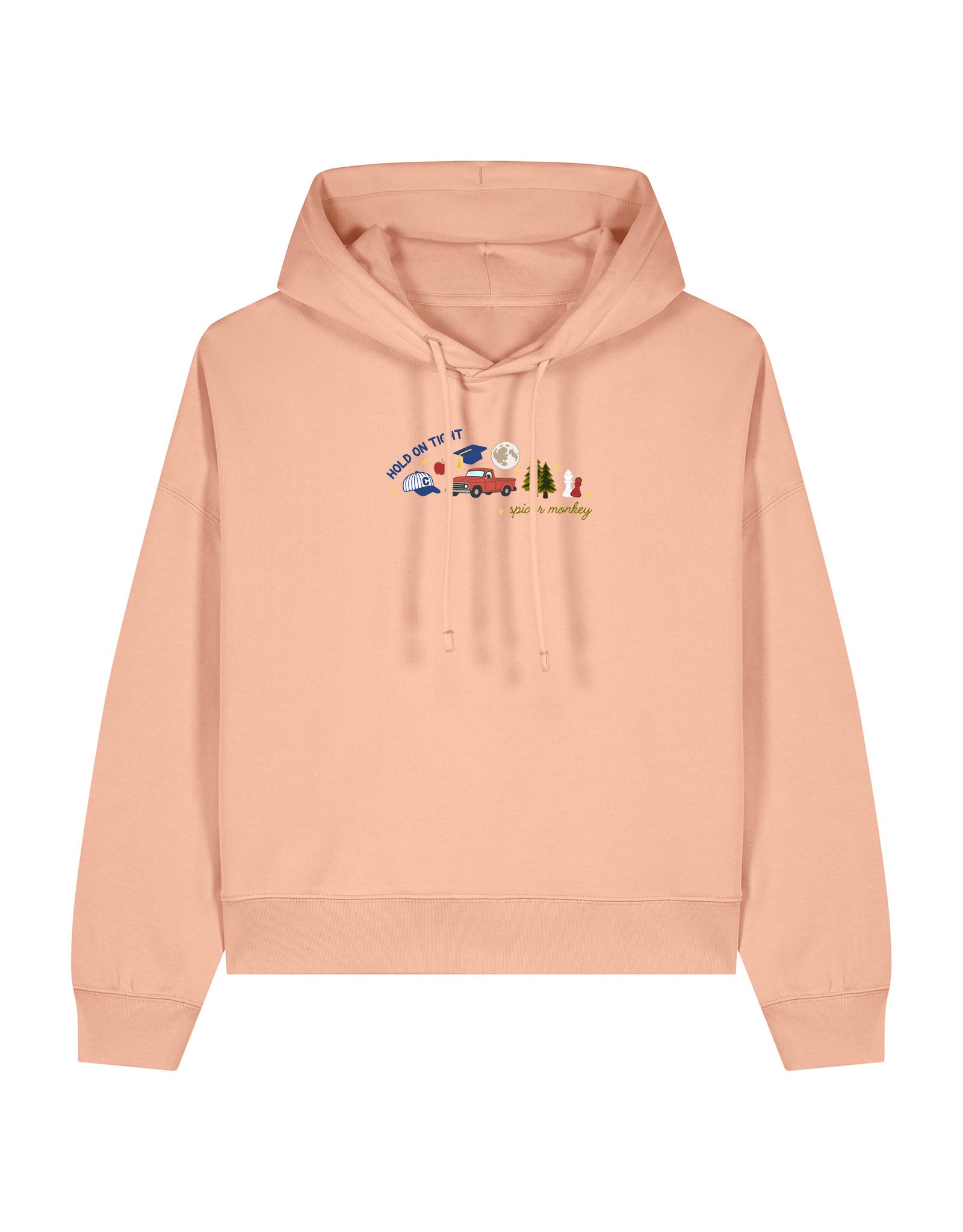 Forks Embroidered Boxy Organic Cotton Hoodie