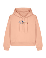 Forks Embroidered Boxy Organic Cotton Hoodie