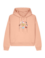 Our Planet Our Christmas Embroidered Boxy Organic Cotton Hoodie