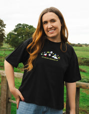 Peter Pan Embroidered Boxy Organic Cotton Tee